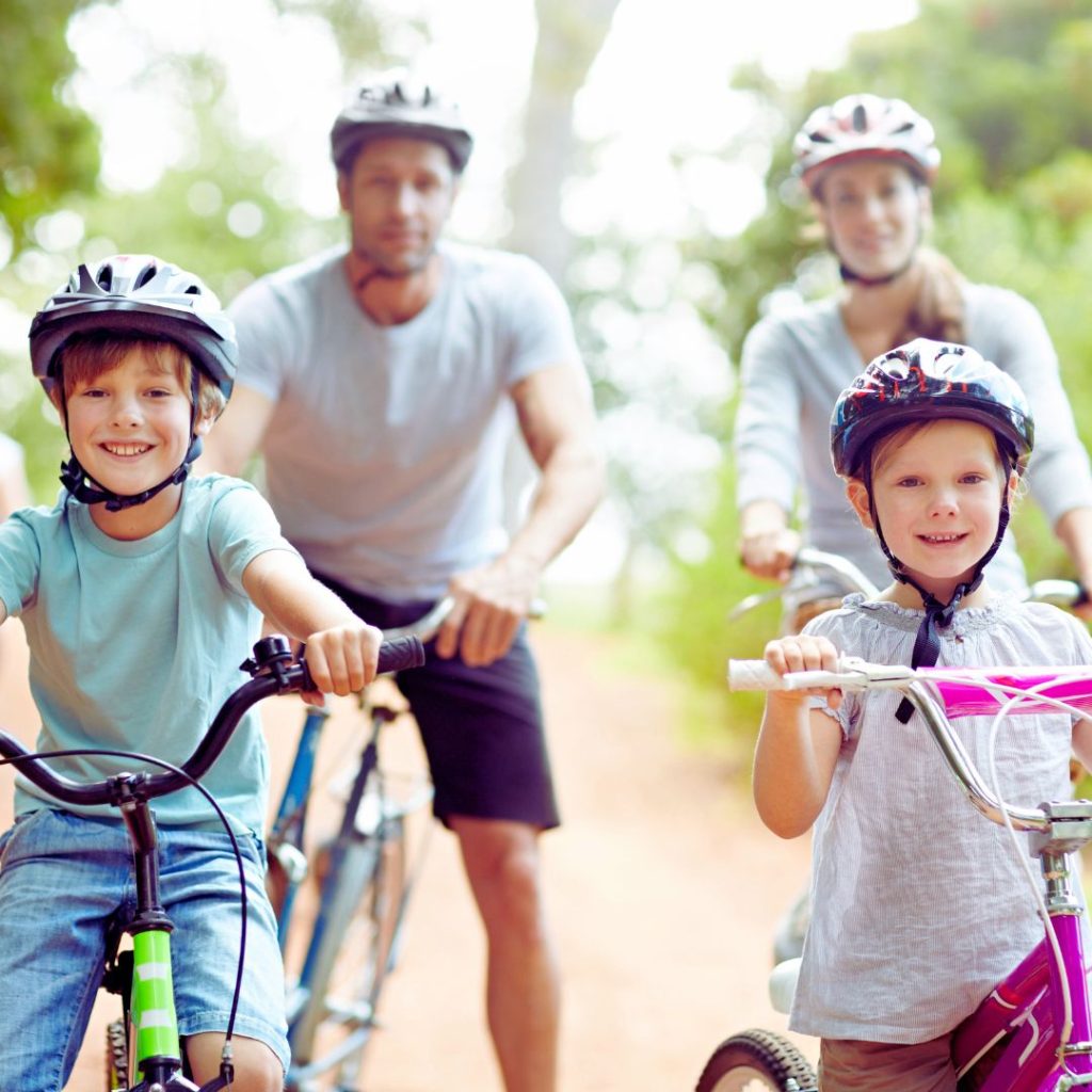 biking family